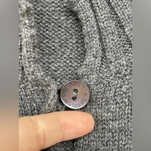 Dolce and Gabbana cashmere preppy aesthetic knitted cardigan 44/8 - Picture 10 of 17